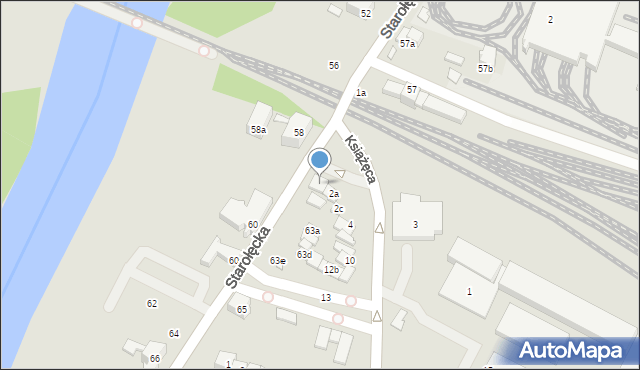 Poznań, Starołęcka, 61a, mapa Poznania