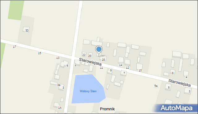 Promnik, Starowiejska, 18, mapa Promnik