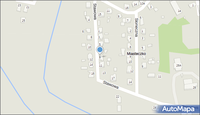 Prószków, Stawowa, 9, mapa Prószków