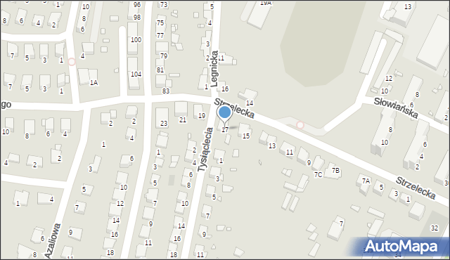 Prudnik, Strzelecka, 17, mapa Prudnik