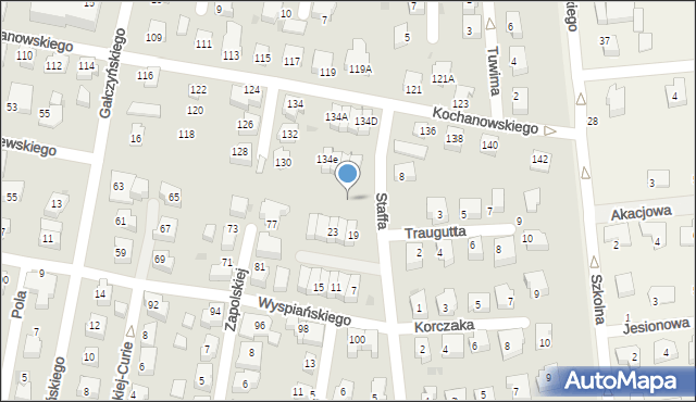 Pruszcz Gdański, Staffa Leopolda, 25b, mapa Pruszcz Gdański