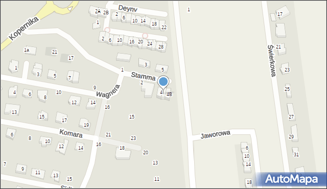 Pruszcz Gdański, Stamma Feliksa, 4A, mapa Pruszcz Gdański