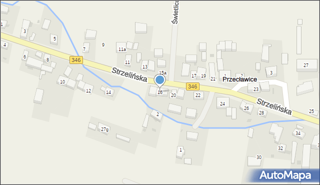 Przecławice, Strzelińska, 16, mapa Przecławice