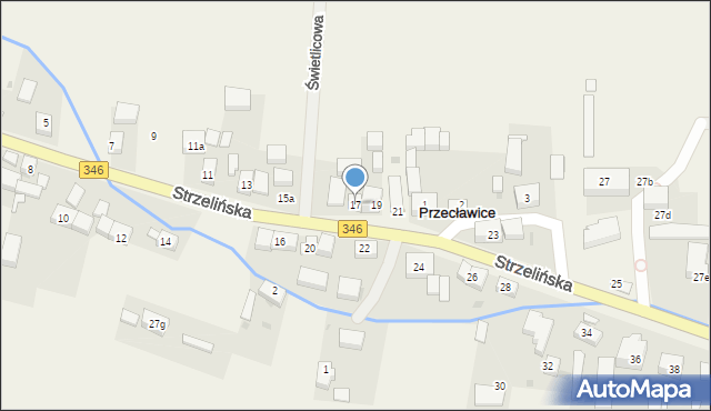 Przecławice, Strzelińska, 17, mapa Przecławice