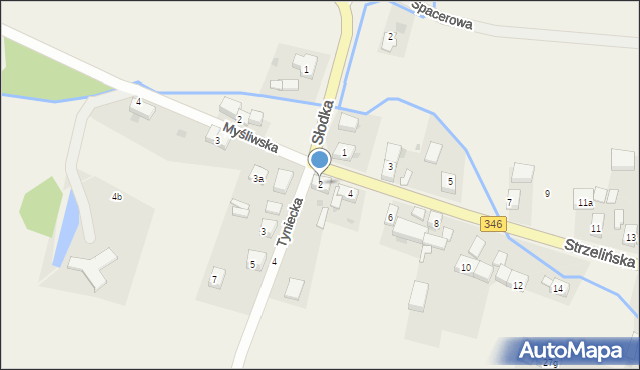 Przecławice, Strzelińska, 2, mapa Przecławice