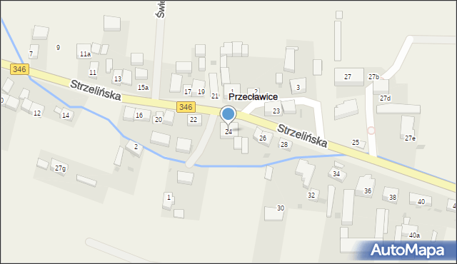 Przecławice, Strzelińska, 24, mapa Przecławice