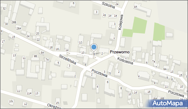 Przeworno, Strzelińska, 6, mapa Przeworno