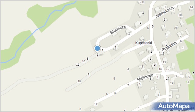 Przyłęków, Sternicza, 5, mapa Przyłęków