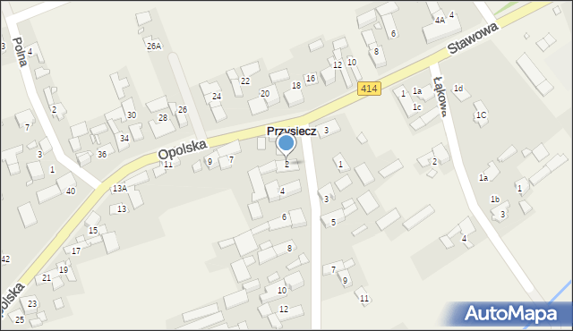 Przysiecz, Strażacka, 2, mapa Przysiecz