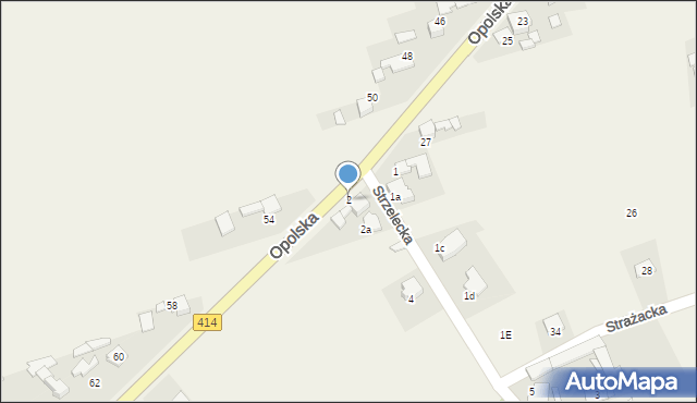 Przysiecz, Strzelecka, 2, mapa Przysiecz