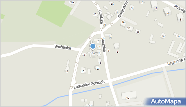 Przysucha, Staszica Stanisława, 6a, mapa Przysucha