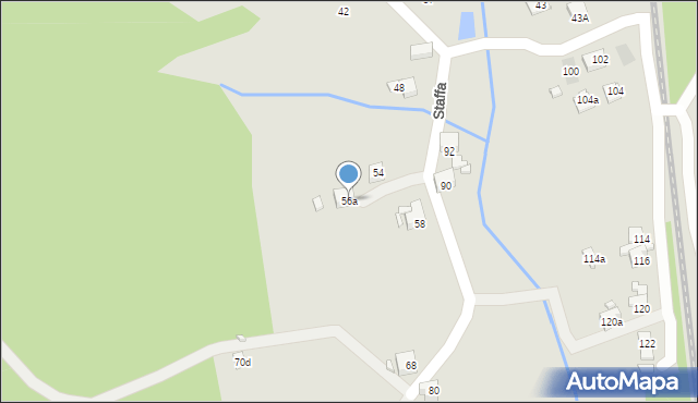 Pszów, Staffa Leopolda, 56a, mapa Pszów