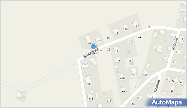 Pysznica, Strażacka, 25, mapa Pysznica