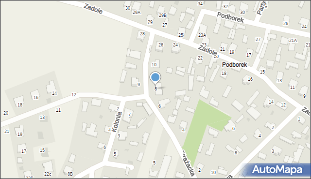 Pysznica, Strażacka, 8, mapa Pysznica