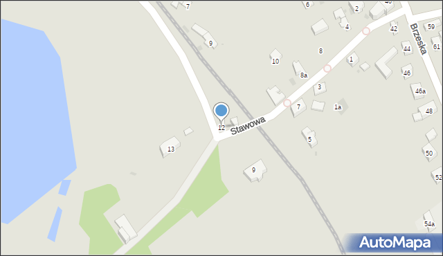 Racibórz, Stawowa, 12, mapa Racibórz