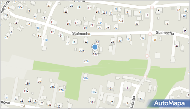 Radlin, Stalmacha Pawła, 24a, mapa Radlin