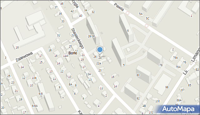 Radom, Stasieckiego Eugeniusza, kpt. hm., 24, mapa Radomia