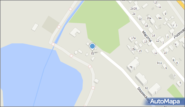 Radom, Stasieckiego Eugeniusza, kpt. hm., 53, mapa Radomia