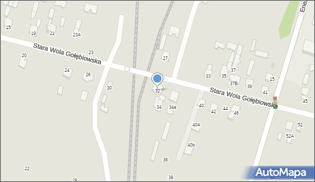 Radom, Stara Wola Gołębiowska, 32, mapa Radomia