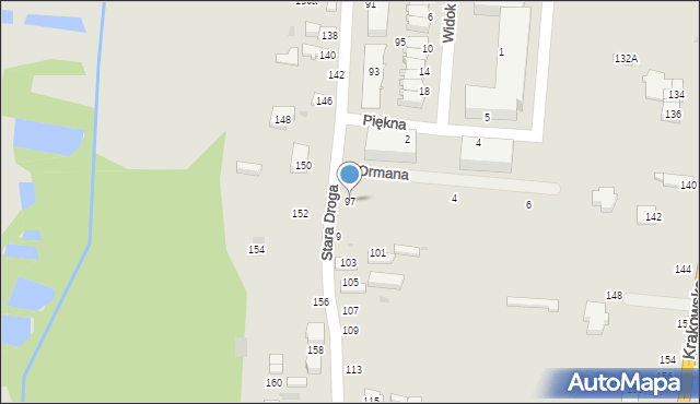 Radomsko, Stara Droga, 97, mapa Radomsko