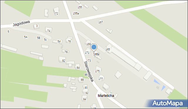 Radomsko, Starowiejska, 171a, mapa Radomsko