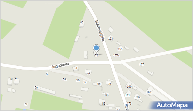 Radomsko, Starowiejska, 72, mapa Radomsko