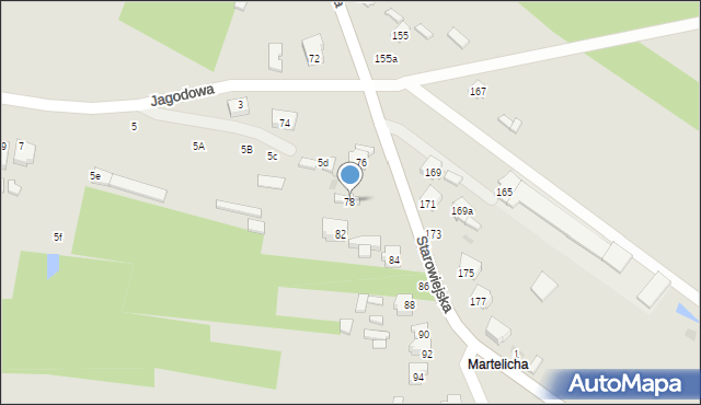 Radomsko, Starowiejska, 78, mapa Radomsko