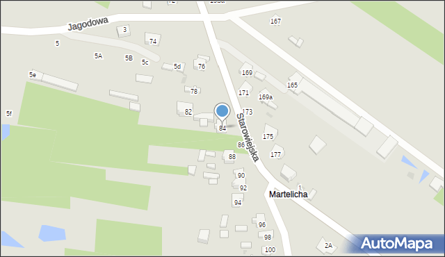 Radomsko, Starowiejska, 84, mapa Radomsko