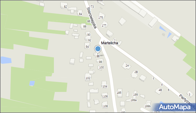 Radomsko, Starowiejska, 96, mapa Radomsko