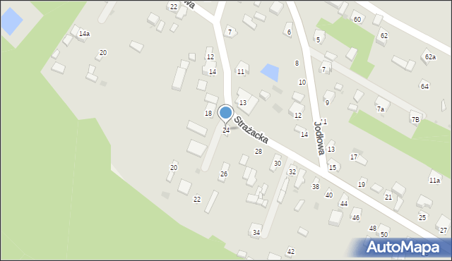 Radomsko, Strażacka, 24, mapa Radomsko