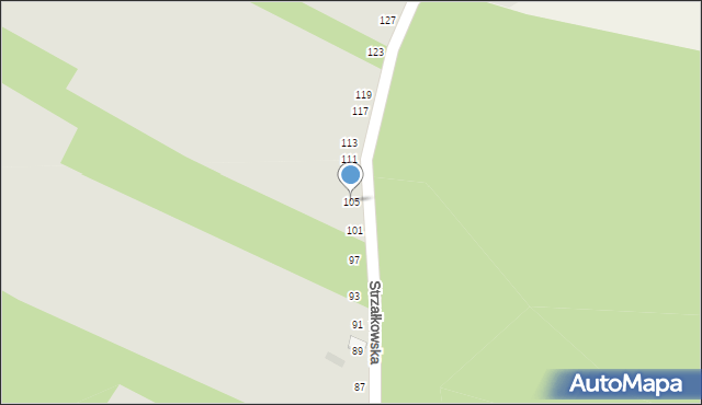 Radomsko, Strzałkowska, 105, mapa Radomsko