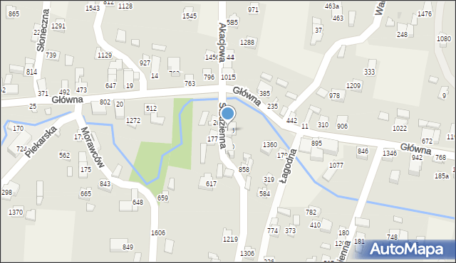 Radziechowy, Studzienna, 526, mapa Radziechowy