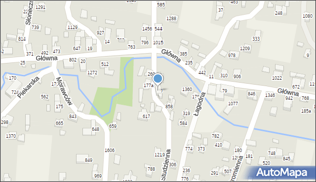 Radziechowy, Studzienna, 630, mapa Radziechowy