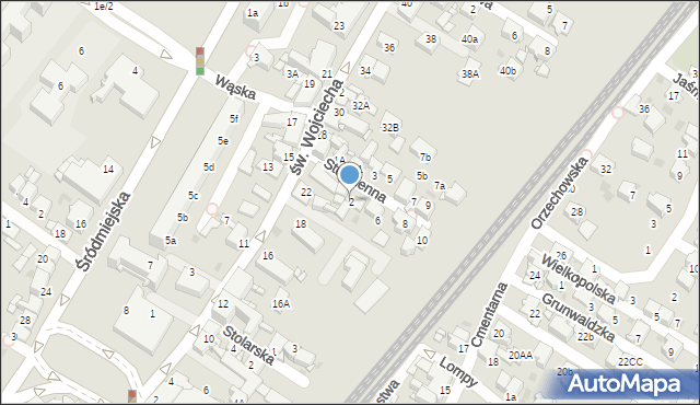 Radzionków, Studzienna, 2, mapa Radzionków