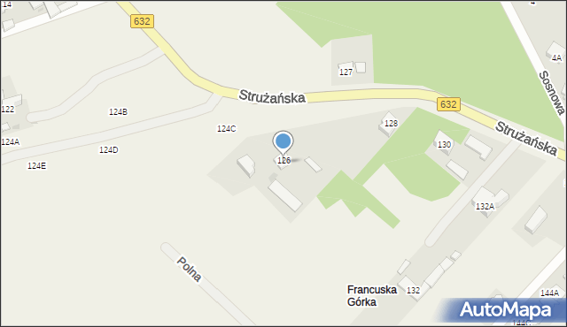 Rembelszczyzna, Strużańska, 126, mapa Rembelszczyzna