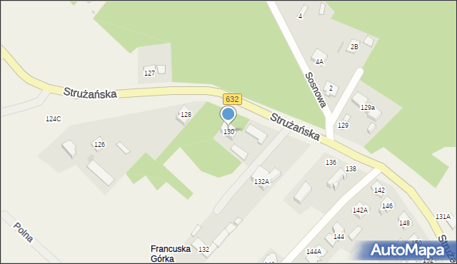 Rembelszczyzna, Strużańska, 130, mapa Rembelszczyzna