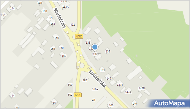 Rembelszczyzna, Strużańska, 137, mapa Rembelszczyzna