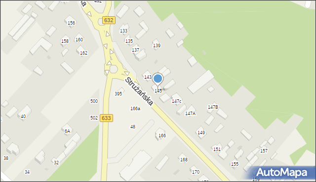 Rembelszczyzna, Strużańska, 145, mapa Rembelszczyzna