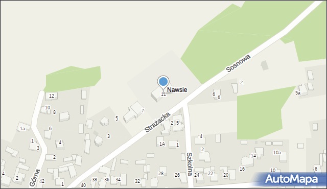 Rodaki, Strażacka, 11, mapa Rodaki