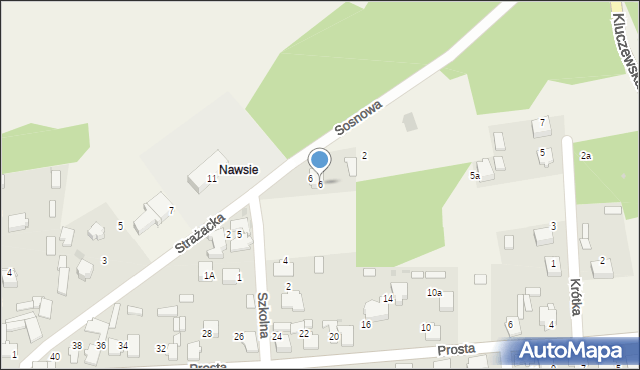 Rodaki, Strażacka, 6, mapa Rodaki