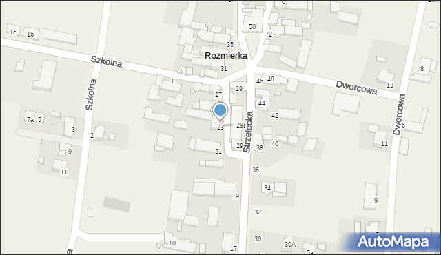 Rozmierka, Strzelecka, 23, mapa Rozmierka