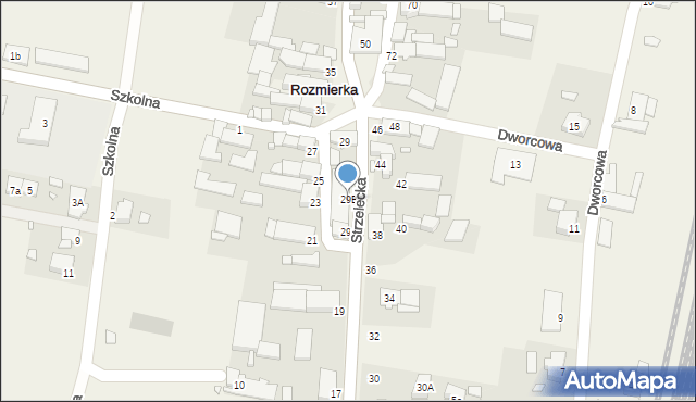 Rozmierka, Strzelecka, 29B, mapa Rozmierka