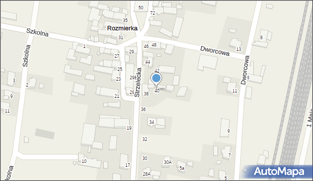 Rozmierka, Strzelecka, 40, mapa Rozmierka