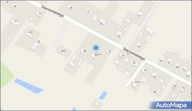 Ruda, Starzeńskiego Mariana, hr., 30, mapa Ruda