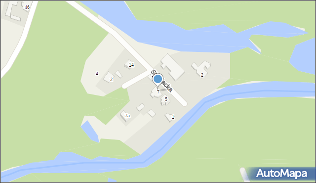 Ruda, Strażacka, 7, mapa Ruda