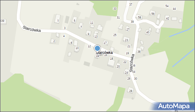 Rudnik, Starcówka, 14, mapa Rudnik