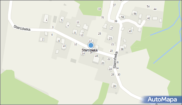 Rudnik, Starcówka, 16, mapa Rudnik