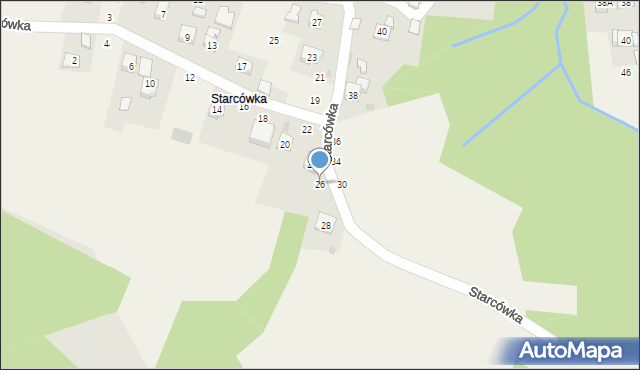 Rudnik, Starcówka, 26, mapa Rudnik