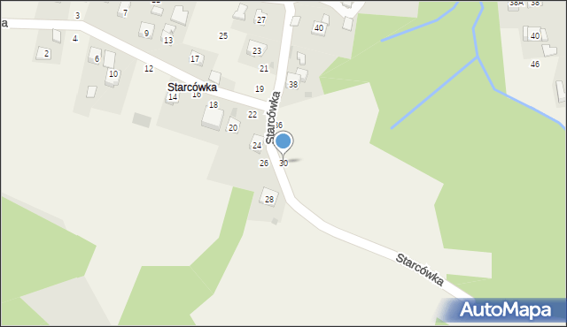 Rudnik, Starcówka, 30, mapa Rudnik