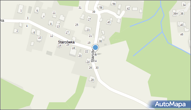 Rudnik, Starcówka, 36, mapa Rudnik